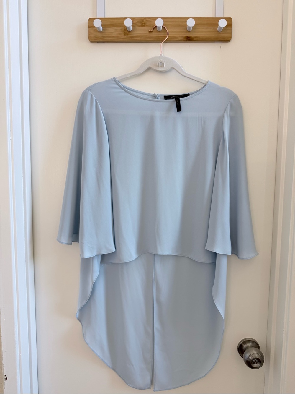BCBGMAXAZRIA Pale Blue Blouse